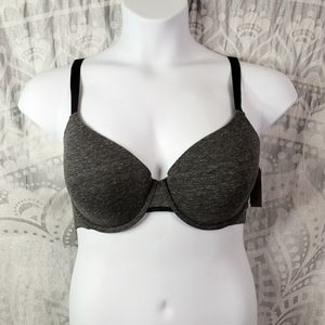 * NWT Auden 38D Lightly Lined Demi Cup T-shirt Bra Racerback Convertible S…